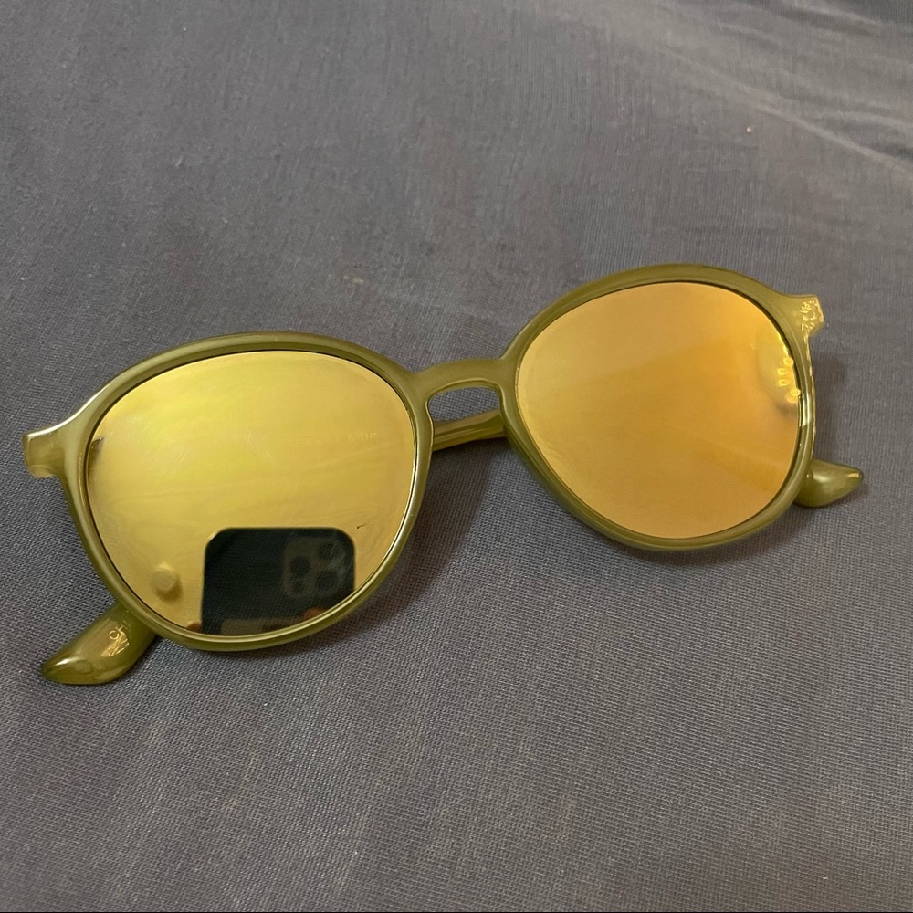 Army Green Reflective Sunglasses